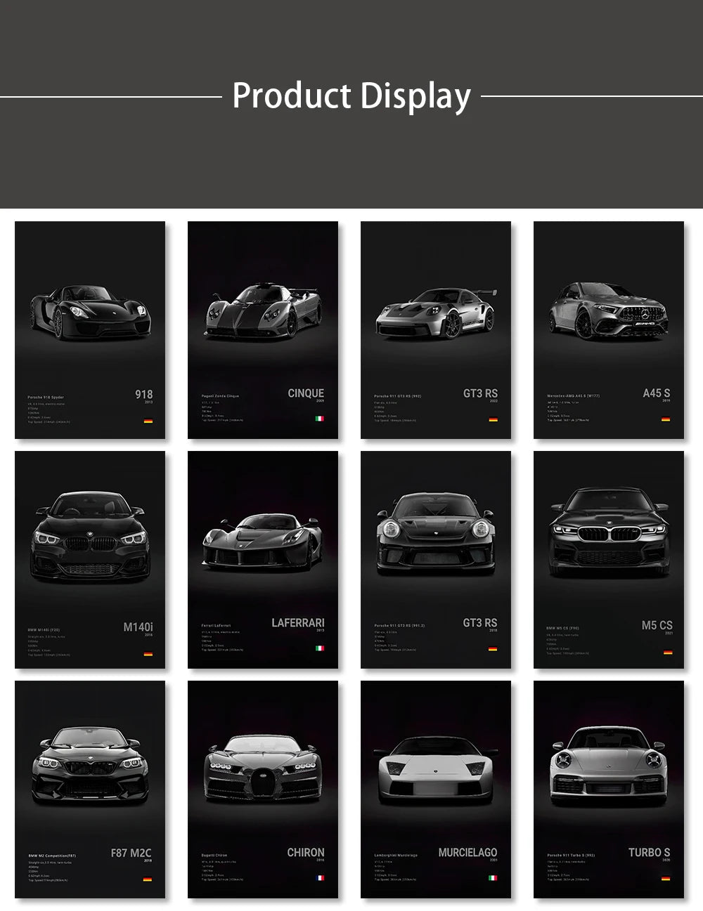 Poster Carros Famosos